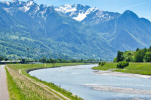 Vaduz über St. Gallen und Buchs Vaduz über St. Gallen und Buchs